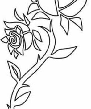 Intra απο ξύλο plywood 3mm-4mm πάχος - Τριαντάφυλλο λουλούδι αφηρημένο σχέδιο Δίασταση 30x30 cm Intraeaxys-r7v2e51d - Image 1