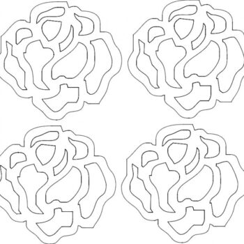 Intra απο ξύλο plywood 3mm-4mm πάχος - Rosa 21 Mm 39,94×37,39 Δίασταση 30x30 cm Intraeaxys-loplmx1w - Image 1