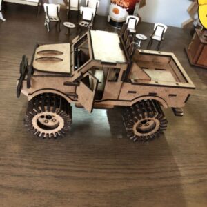 Intra απο ξύλο plywood 3mm-4mm πάχος - Jeep SUV 3D Puzzle Δίασταση 30x30 cm Intraeaxys-m1dk9xok