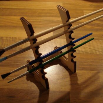 Intra απο ξύλο plywood 3mm-4mm πάχος - Βάση πινέλου Samurai Δίασταση 30x30 cm Intraeaxys-m1dkpxok - Image 1