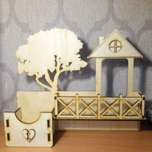 Intra απο ξύλο plywood 3mm-4mm πάχος - Kluhnica Δίασταση 30x30 cm Intraeaxys-91jg541m