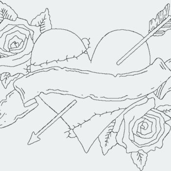 Intra απο ξύλο plywood 3mm-4mm πάχος - Τριαντάφυλλο καρδιά Δίασταση 30x30 cm Intraeaxys-zo989y1k - Image 1