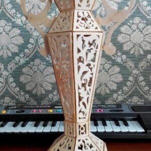 Intra απο ξύλο plywood 3mm-4mm πάχος - Βάζα από κόντρα πλακέ 3D σχέδια CNC Δίασταση 30x30 cm Intraeaxys-eo4r081j