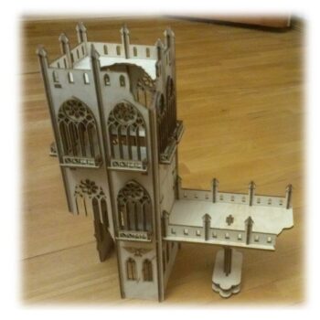 Intra απο ξύλο plywood 3mm-4mm πάχος - Razrushennaya Bashnya Δίασταση 30x30 cm Intraeaxys-078zwq75 - Image 1