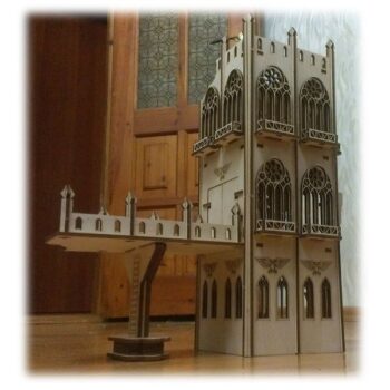 Intra απο ξύλο plywood 3mm-4mm πάχος - Razrushennaya Bashnya Δίασταση 30x30 cm Intraeaxys-m1dkeeok - Image 1