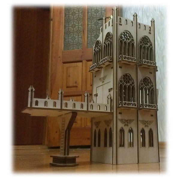 Intra απο ξύλο plywood 3mm-4mm πάχος - Razrushennaya Bashnya Δίασταση 30x30 cm Intraeaxys-m1dkeeok