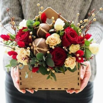 Intra απο ξύλο plywood 3mm-4mm πάχος - Φάκελος Flower Box Διακόσμηση σπιτιού Δίασταση 30x30 cm Intraeaxys-pok3jqk7 - Image 1