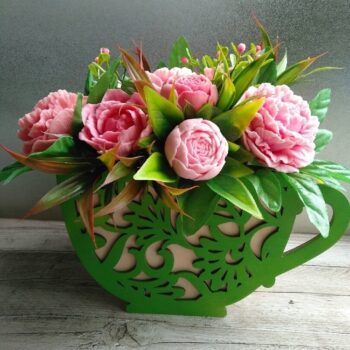 Intra απο ξύλο plywood 3mm-4mm πάχος - Γλάστρα Φλιτζάνι Τσάι Φλιτζάνι Φλιτζάνι Δίασταση 30x30 cm Intraeaxys-ro6yxwq7 - Image 1