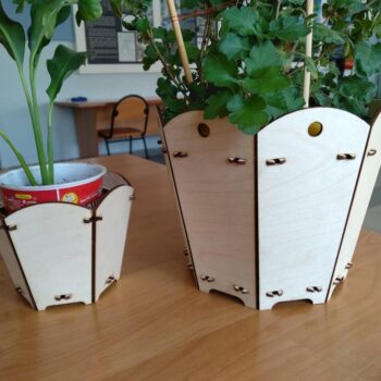 Intra απο ξύλο plywood 3mm-4mm πάχος - Φυτοστάνδη Διακόσμηση σπιτιού 3mm Δίασταση 30x30 cm Intraeaxys-51rrk931 - Image 1