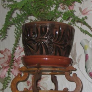 Intra απο ξύλο plywood 3mm-4mm πάχος - Διακοσμητικό σταντ για φυτά για γλάστρα Δίασταση 30x30 cm Intraeaxys-91jd4q41 - Image 1