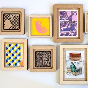 Intra απο ξύλο plywood 3mm-4mm πάχος - Κορνίζα Δίασταση 30x30 cm Intraeaxys-zo9y5dy7