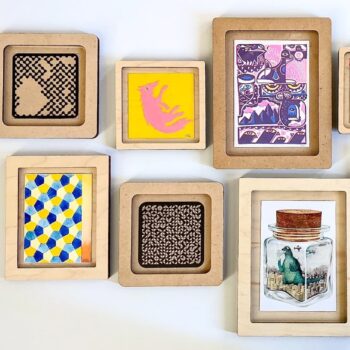 Intra απο ξύλο plywood 3mm-4mm πάχος - Κορνίζα Δίασταση 30x30 cm Intraeaxys-zo9y5dy7 - Image 1