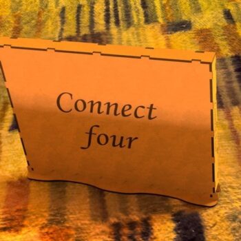Intra απο ξύλο plywood 3mm-4mm πάχος - Connect Four Game Δίασταση 30x30 cm Intraeaxys-eox89gv1 - Image 3