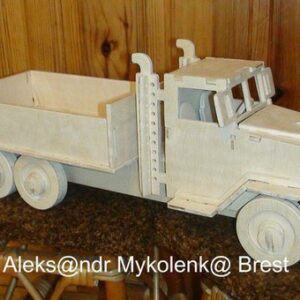 Intra απο ξύλο plywood 3mm-4mm πάχος - Truck 3D Puzzle Δίασταση 30x30 cm Intraeaxys-eo23p378