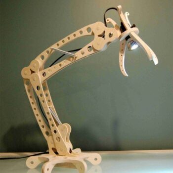 Intra απο ξύλο plywood 3mm-4mm πάχος - Φωτιστικό γραφείου Δίασταση 30x30 cm Intraeaxys-6o323r1n - Image 1