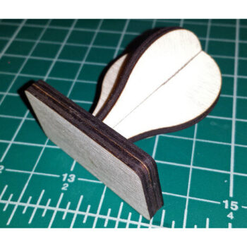 Intra απο ξύλο plywood 3mm-4mm πάχος - Λαβή σφραγίδας Δίασταση 30x30 cm Intraeaxys-eo0e091g - Image 1