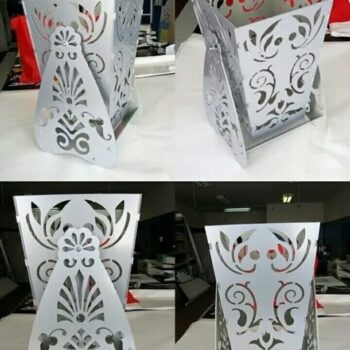 Intra απο ξύλο plywood 3mm-4mm πάχος - Διακοσμητικό Βάζο Flower Box με βάση Δίασταση 30x30 cm Intraeaxys-eo4qm097 - Image 1