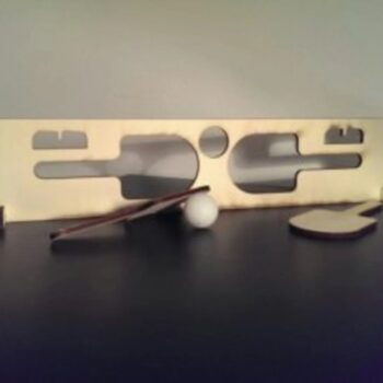 Intra απο ξύλο plywood 3mm-4mm πάχος - Σετ πινγκ πονγκ Δίασταση 30x30 cm Intraeaxys-075d890o - Image 1