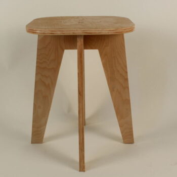 Intra απο ξύλο plywood 3mm-4mm πάχος - Πρότυπο ξύλινο σκαμπό Δίασταση 30x30 cm Intraeaxys-6o3ylqr7 - Image 1