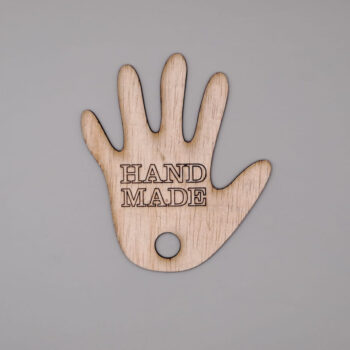 Intra απο ξύλο plywood 3mm-4mm πάχος - Ετικέτα σύμβολο χειροποίητης χειροτεχνίας Δίασταση 30x30 cm Intraeaxys-eo4qr4g7 - Image 1