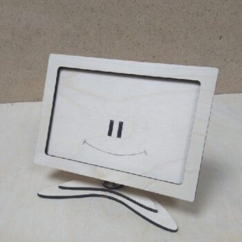 Intra απο ξύλο plywood 3mm-4mm πάχος - Κορνίζα με βάση Δίασταση 30x30 cm Intraeaxys-078yl4qo - Image 1