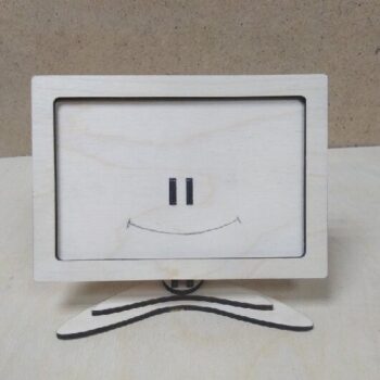 Intra απο ξύλο plywood 3mm-4mm πάχος - Κορνίζα με βάση Δίασταση 30x30 cm Intraeaxys-078yl4qo - Image 3