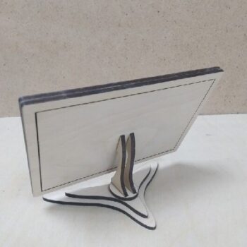 Intra απο ξύλο plywood 3mm-4mm πάχος - Κορνίζα με βάση Δίασταση 30x30 cm Intraeaxys-078yl4qo - Image 4