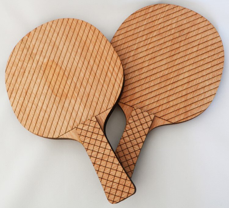 Intra απο ξύλο plywood 3mm-4mm πάχος - Σετ κουπιών πινγκ πονγκ Δίασταση 30x30 cm Intraeaxys-eoxl05vo