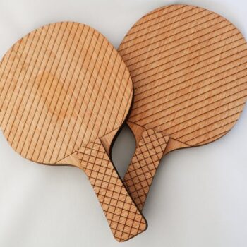 Intra απο ξύλο plywood 3mm-4mm πάχος - Ρακέτα πινγκ πονγκ με κουπιά πινγκ πονγκ Δίασταση 30x30 cm Intraeaxys-r7vmgq57 - Image 1