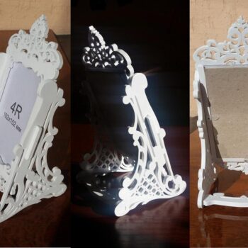 Intra απο ξύλο plywood 3mm-4mm πάχος - Διακοσμητικό πρότυπο κορνίζας Δίασταση 30x30 cm Intraeaxys-6o3yjpr7 - Image 1