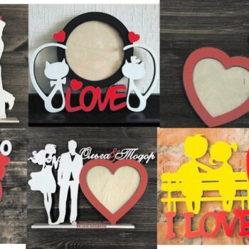 Intra απο ξύλο plywood 3mm-4mm πάχος - Κουφώματα CNC Valentine 14 Φεβρουαρίου Δίασταση 30x30 cm Intraeaxys-67wl4d81 - Image 1