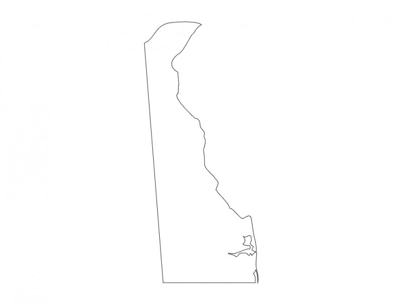 Intra απο ξύλο plywood 3mm-4mm πάχος - Χάρτης πολιτείας Ντέλαγουερ (DE) Δίασταση 30x30 cm Intraeaxys-joel9676