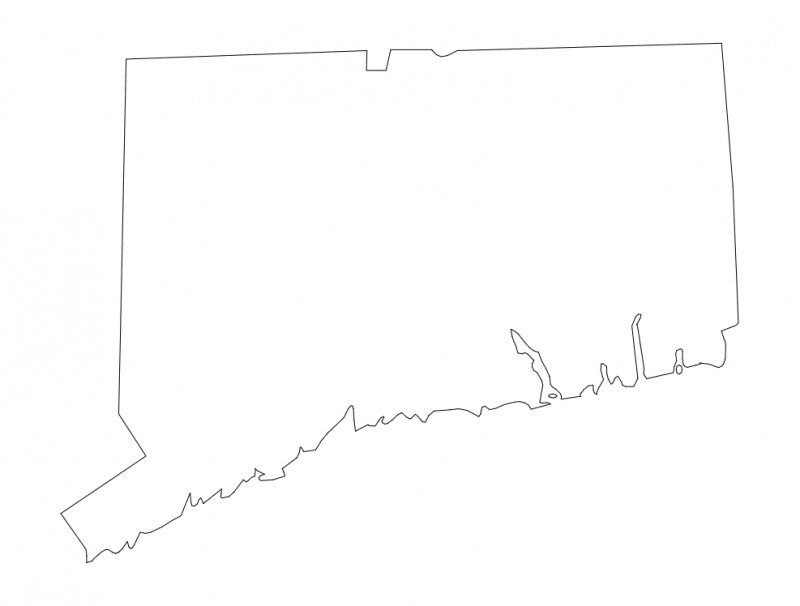 Intra απο ξύλο plywood 3mm-4mm πάχος - Χάρτης κατάστασης του Κονέκτικατ Δίασταση 30x30 cm Intraeaxys-m1dl9d7k
