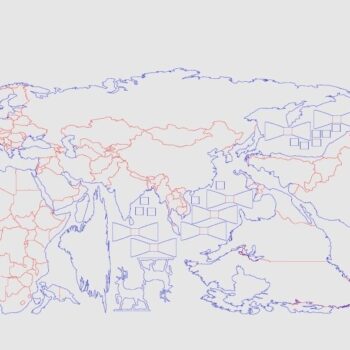 Intra απο ξύλο plywood 3mm-4mm πάχος - Παγκόσμιος Χάρτης Bamboo Nested 1200x600mm Αρχείο PDF Δίασταση 30x30 cm Intraeaxys-6o3yzkp7 - Image 5