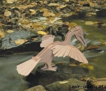 Intra απο ξύλο plywood 3mm-4mm πάχος - Πελικάνο Δίασταση 30x30 cm Intraeaxys-6o32v31n - Image 1