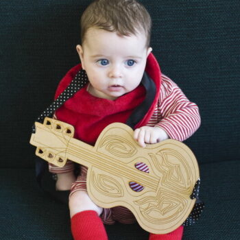 Intra απο ξύλο plywood 3mm-4mm πάχος - Πρότυπο ισπανικής κιθάρας Δίασταση 30x30 cm Intraeaxys-joedvj81 - Image 1