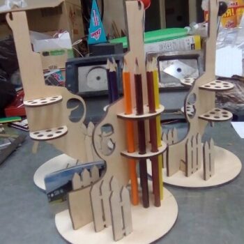 Intra απο ξύλο plywood 3mm-4mm πάχος - Μολυβοθήκη περίστροφου όπλου Δίασταση 30x30 cm Intraeaxys-67wlm631 - Image 1