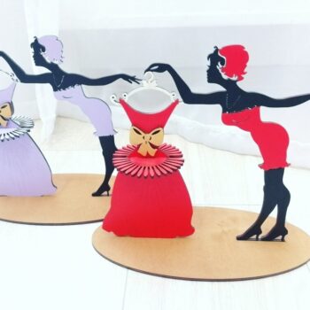 Intra απο ξύλο plywood 3mm-4mm πάχος - Κορίτσι με χαρτοπετσέτα σε Peignoir Δίασταση 30x30 cm Intraeaxys-joed8ln1 - Image 1