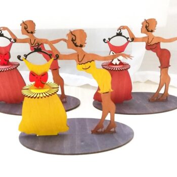 Intra απο ξύλο plywood 3mm-4mm πάχος - Κορίτσι με χαρτοπετσέτα σε Peignoir Δίασταση 30x30 cm Intraeaxys-joed8ln1 - Image 3