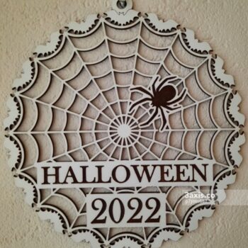 Intra απο ξύλο plywood 3mm-4mm πάχος - Spiderweb Halloween Δίασταση 30x30 cm Intraeaxys-p7ymn667 - Image 1