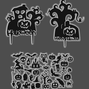 Intra απο ξύλο plywood 3mm-4mm πάχος - Συλλογή Halloween Party Δίασταση 30x30 cm Intraeaxys-51rre231 - Image 1