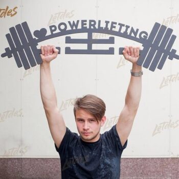 Intra απο ξύλο plywood 3mm-4mm πάχος - Πρότυπο προβολής κρεμάστρας μετάλλων Powerlifting Δίασταση 30x30 cm Intraeaxys-6o3y93k7 - Image 1