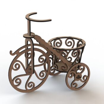 Intra απο ξύλο plywood 3mm-4mm πάχος - Bicicleta Pequena 3mm Δίασταση 30x30 cm Intraeaxys-0750yp1z - Image 1