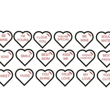 Intra απο ξύλο plywood 3mm-4mm πάχος - Candy Heart Cut Outs Δίασταση 30x30 cm Intraeaxys-qomm0zko - Image 1