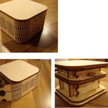 Intra απο ξύλο plywood 3mm-4mm πάχος - 3D παζλ Δίασταση 30x30 cm Intraeaxys-e1gmzm1l - Image 1