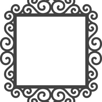 Intra απο ξύλο plywood 3mm-4mm πάχος - Swirly πλαίσιο Δίασταση 30x30 cm Intraeaxys-d1lpj6om - Image 1