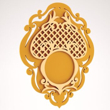 Intra απο ξύλο plywood 3mm-4mm πάχος - Κορνίζα 3D παζλ Δίασταση 30x30 cm Intraeaxys-91j9l87m - Image 1