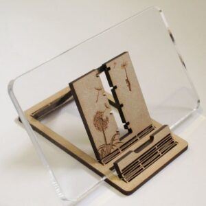 Intra απο ξύλο plywood 3mm-4mm πάχος - Τηλεφωνική βάση Δίασταση 30x30 cm Intraeaxys-51r53r76