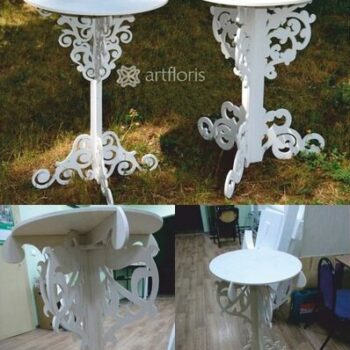 Intra απο ξύλο plywood 3mm-4mm πάχος - Διακοσμητικό τραπέζι Δίασταση 30x30 cm Intraeaxys-zo9ym4x7 - Image 1