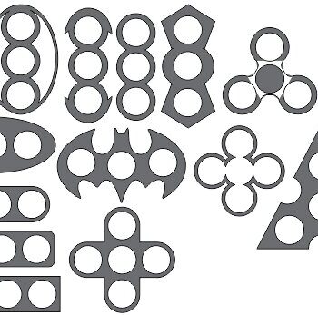 Intra απο ξύλο plywood 3mm-4mm πάχος - Spinner Varios Modelos Δίασταση 30x30 cm Intraeaxys-d1lpqxom - Image 1